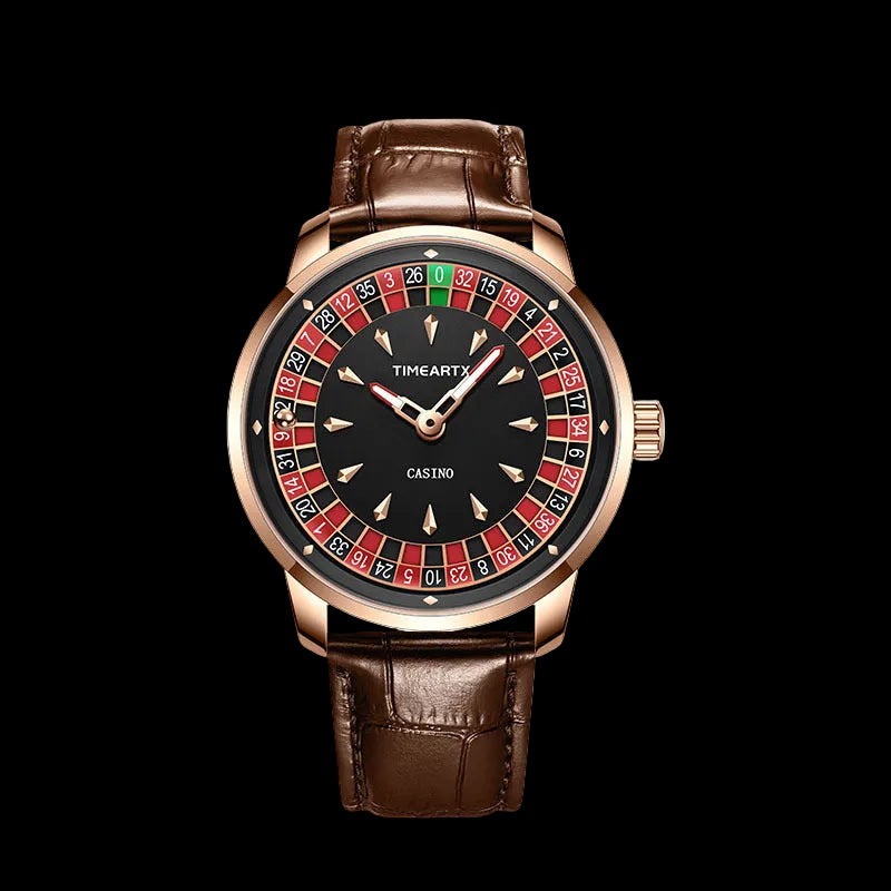 Roulette Watch with Leather Strap