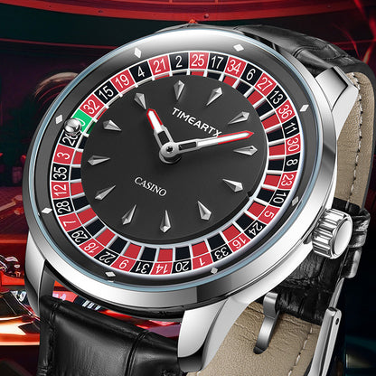 Roulette Watch with Leather Strap