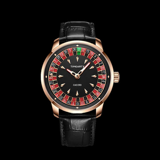 Roulette Watch with Leather Strap