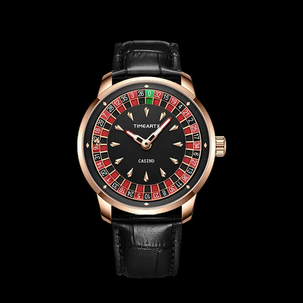 Roulette Watch with Leather Strap