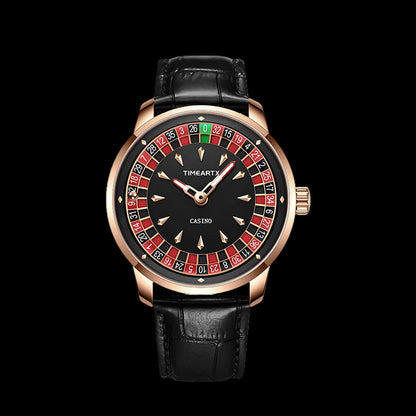 Roulette Watch with Leather Strap