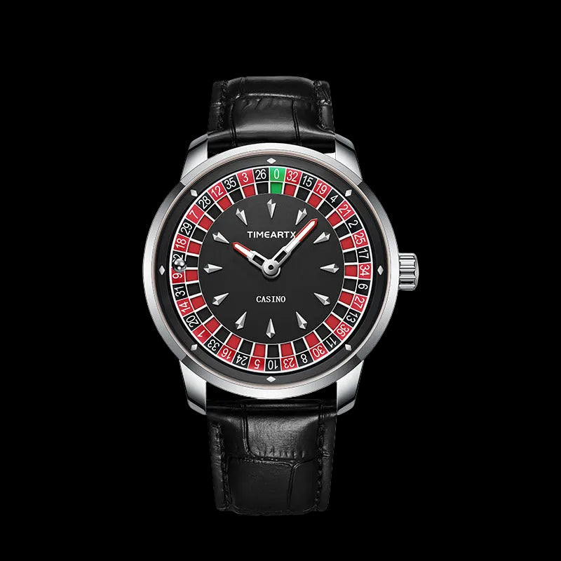 Roulette Watch with Leather Strap