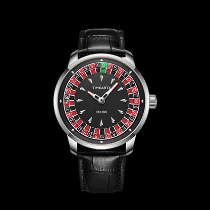 Roulette Watch with Leather Strap