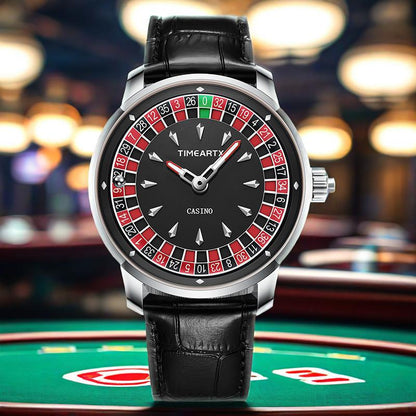 Roulette Watch with Leather Strap